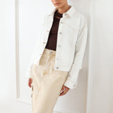 TORI JACKET - WHITE DENIM