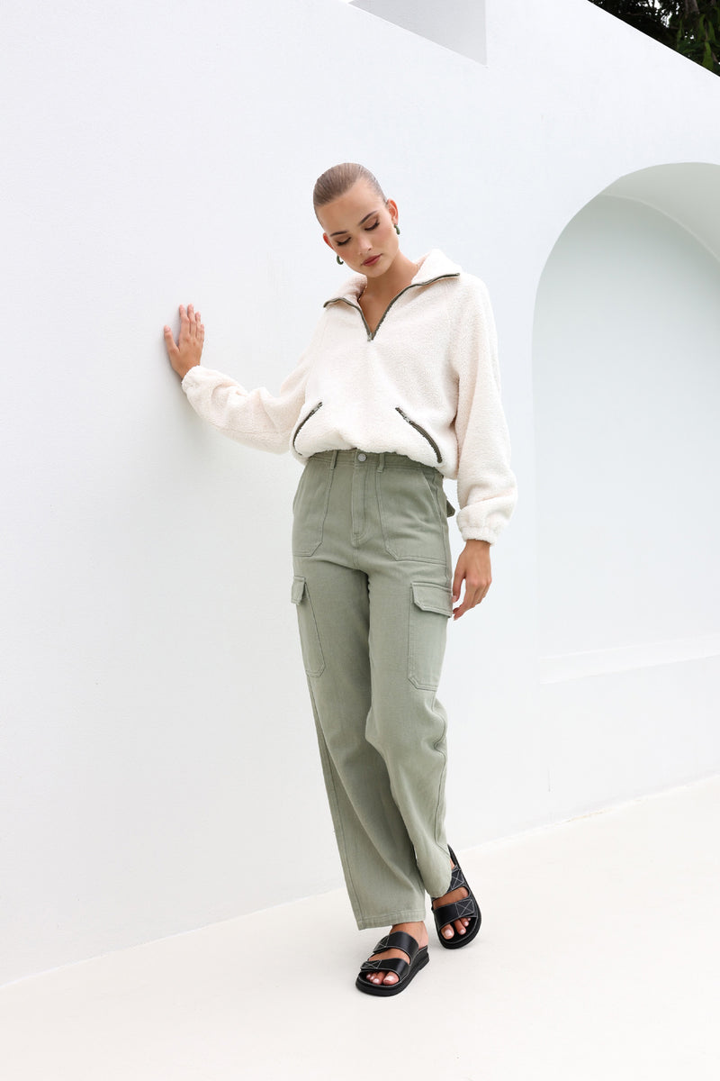 ALANA PANTS - KHAKI