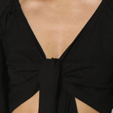 AMIRA CROP - BLACK