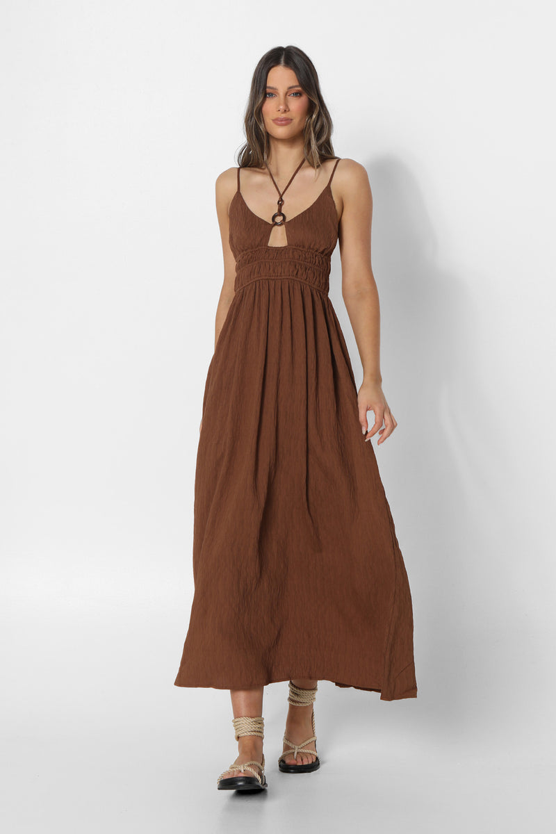 CAMILLA MAXI DRESS - CACAO