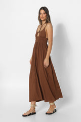 CAMILLA MAXI DRESS - CACAO