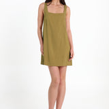 CELESTE MINI DRESS - OLIVE