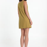 CELESTE MINI DRESS - OLIVE