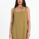 CELESTE MINI DRESS - OLIVE