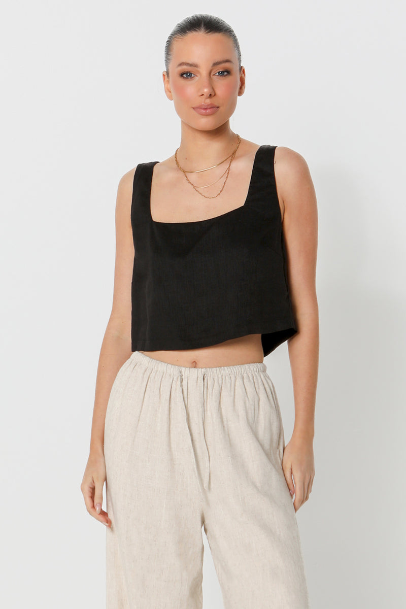 CELESTE TOP - BLACK