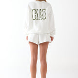 LEO TRACK SHORTS - OFF WHITE