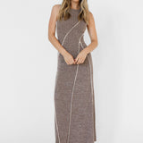 CYNTHIA MAXI DRESS - CHOC