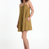 FERRERA MINI DRESS - OLIVE