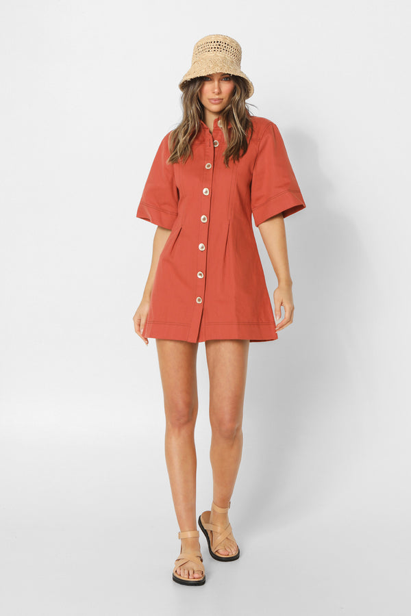 DANICA DRESS - CLAY