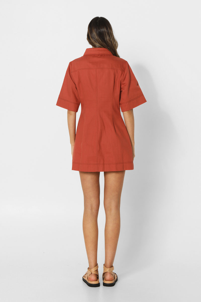 DANICA DRESS - CLAY