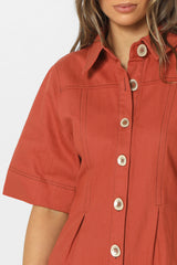 DANICA DRESS - CLAY