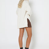 DION CARDIGAN - WINTER WHITE
