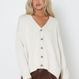 DION CARDIGAN - WINTER WHITE