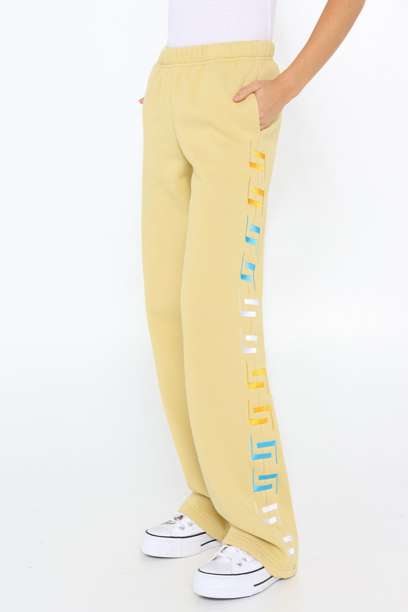 EDEN TRACK PANTS - LIGHT CITRUS