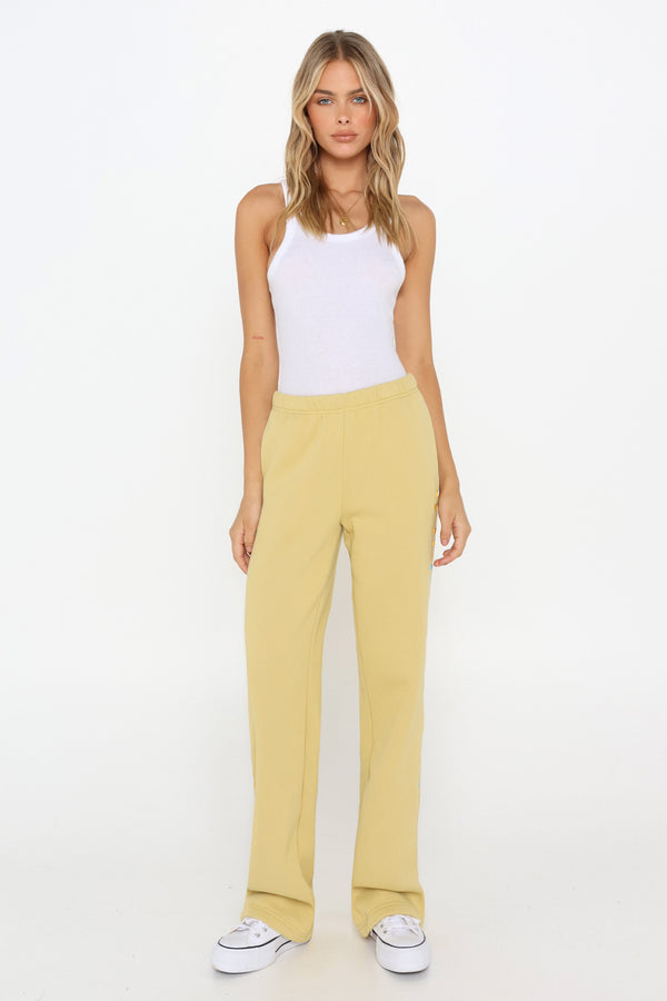 EDEN TRACK PANTS - LIGHT CITRUS