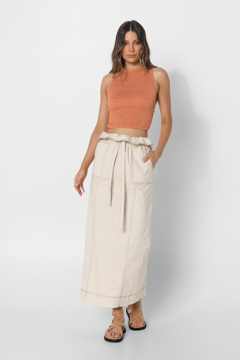 ELOWEN SKIRT - STONE