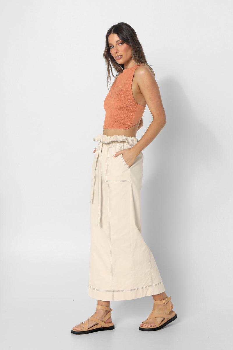 ELOWEN SKIRT - STONE