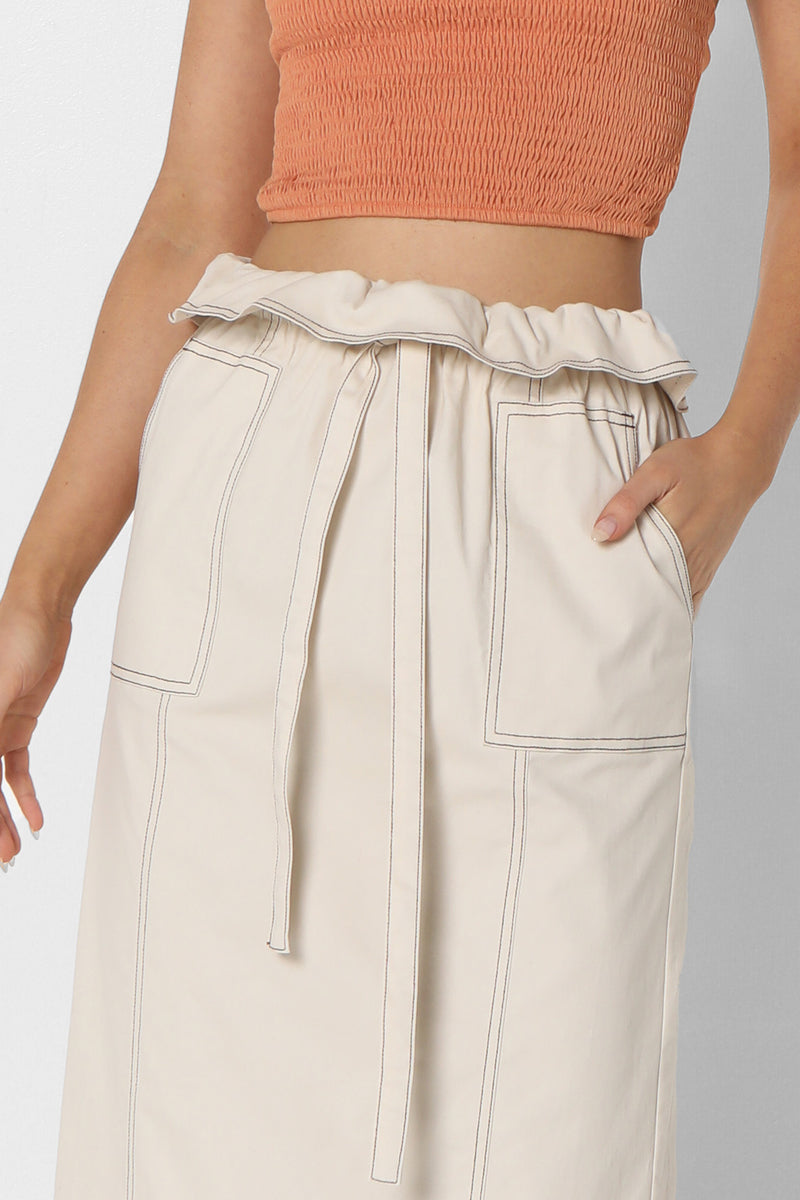 ELOWEN SKIRT - STONE