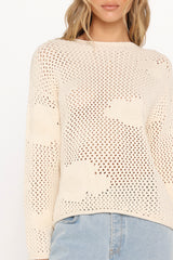 ERIN KNIT JUMPER - CREAM