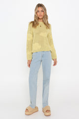 ERIN KNIT JUMPER - LIGHT LIME