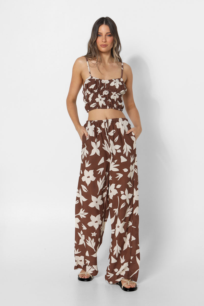 EVELIA TOP - FLORAL PRINT