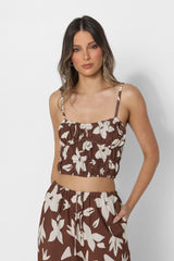 EVELIA TOP - FLORAL PRINT