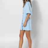 EVIE MINI DRESS - ICE BLUE