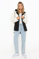 HALLE JACKET - CREAM/BLACK