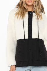 HALLE JACKET - CREAM/BLACK