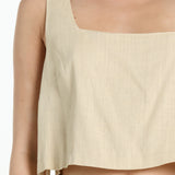 IMOGEN TOP - CUSTARD