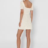 IVY KNIT MINI DRESS - MILK