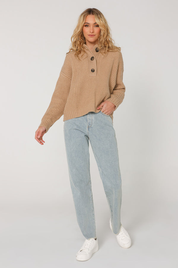 IZY JUMPER - CAMEL