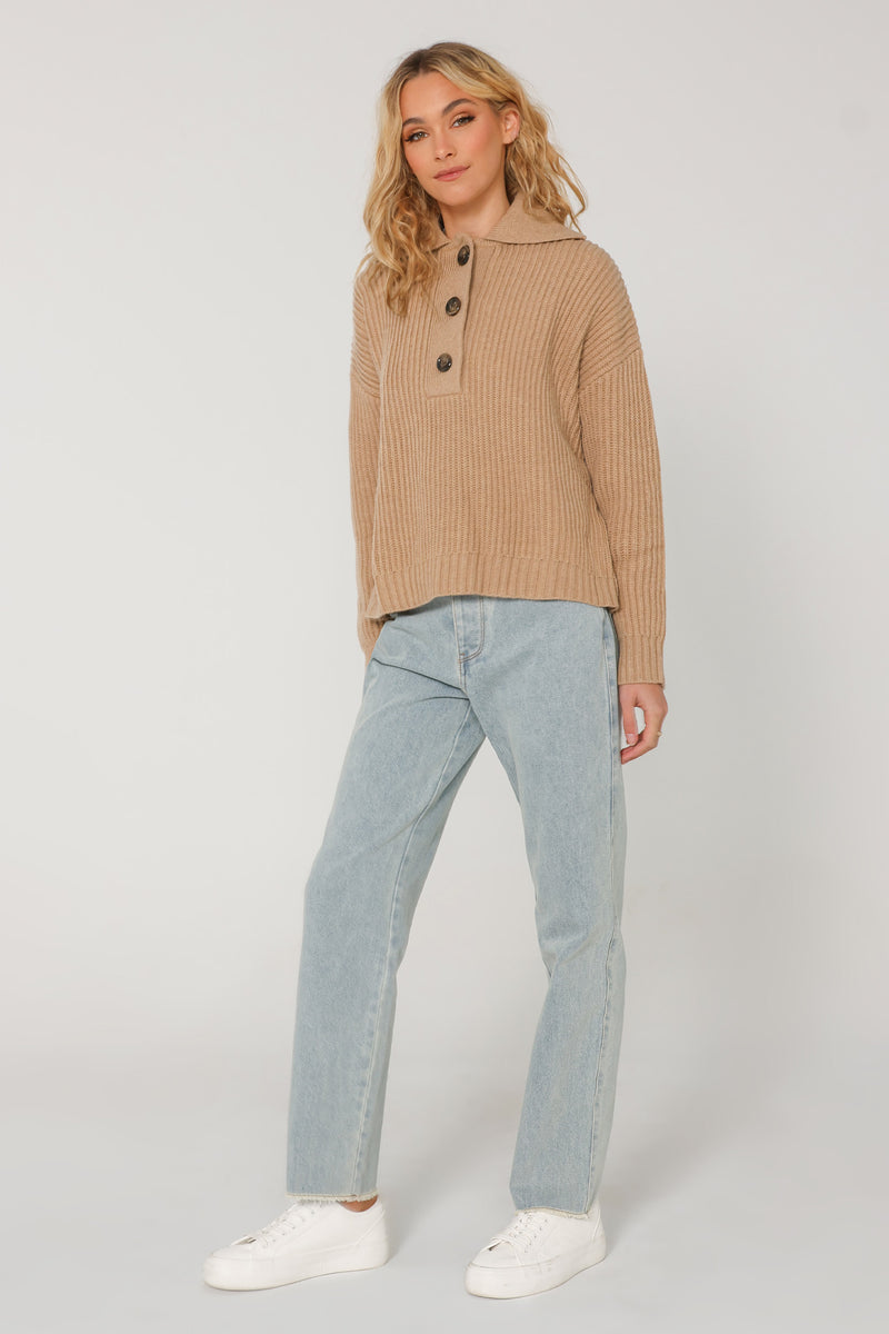 IZY JUMPER - CAMEL