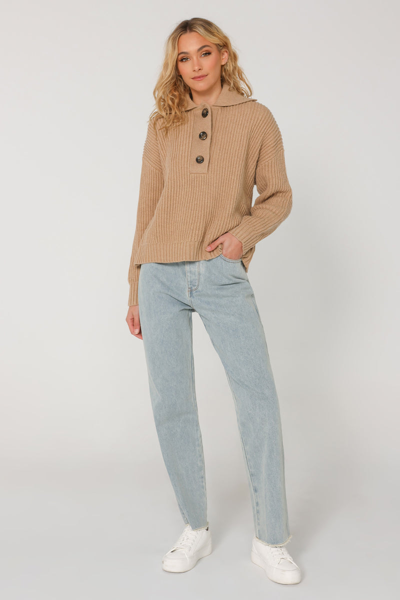 IZY JUMPER - CAMEL