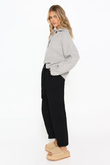 IZY JUMPER - GREY MARLE
