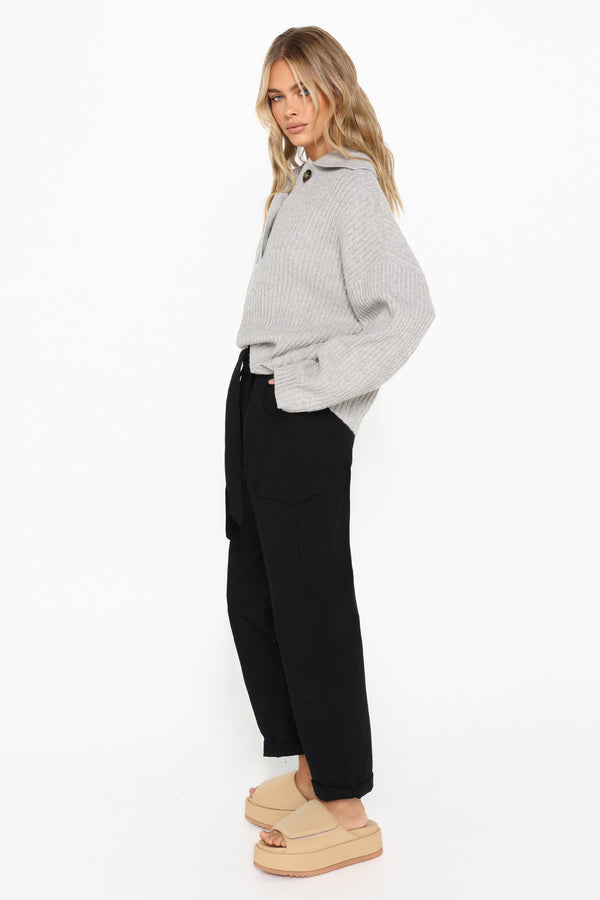 IZY JUMPER - GREY MARLE
