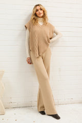 JADIE VEST - CAMEL
