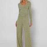 ZENI KNIT PANTS -  KIWI MARLE