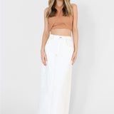 OSLO MAXI SKIRT | WHITE DENIM