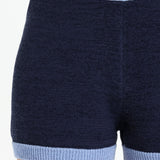 JESSIE KNIT SHORTS - BLUE