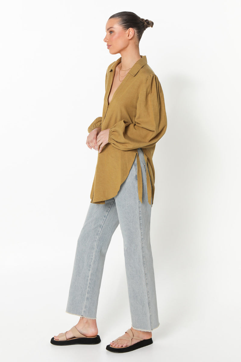 JULIET SHIRT - OLIVE