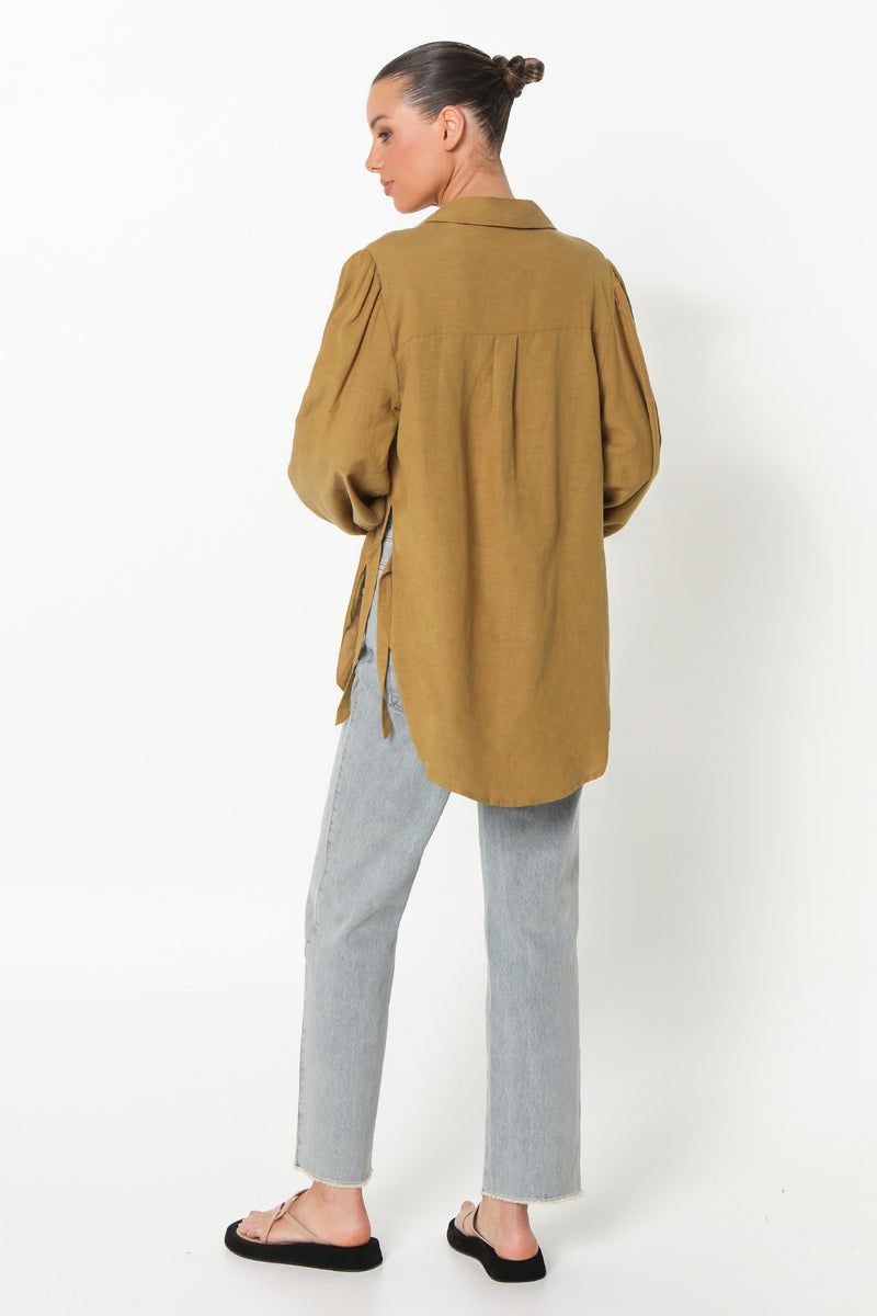 JULIET SHIRT - OLIVE