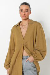 JULIET SHIRT - OLIVE