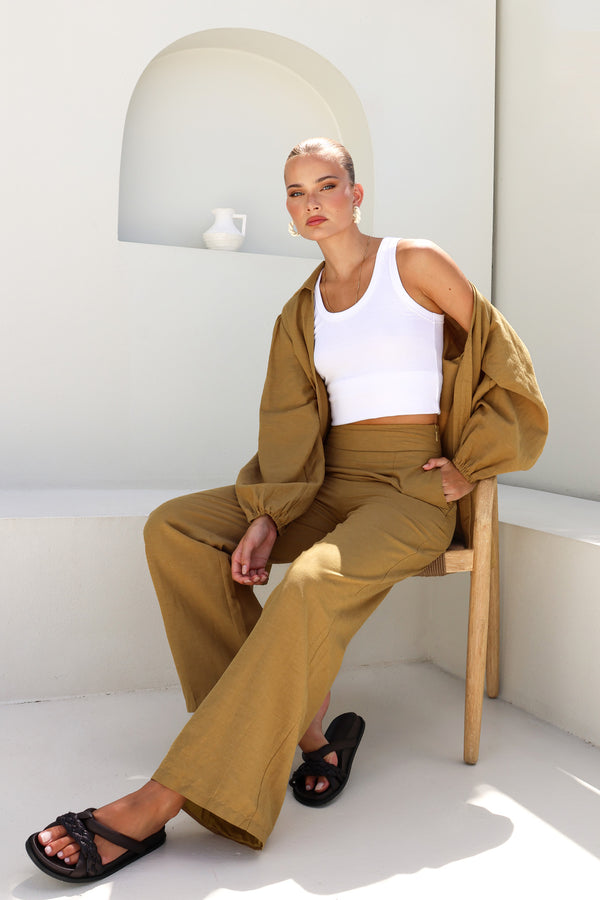 JULIET SHIRT - OLIVE