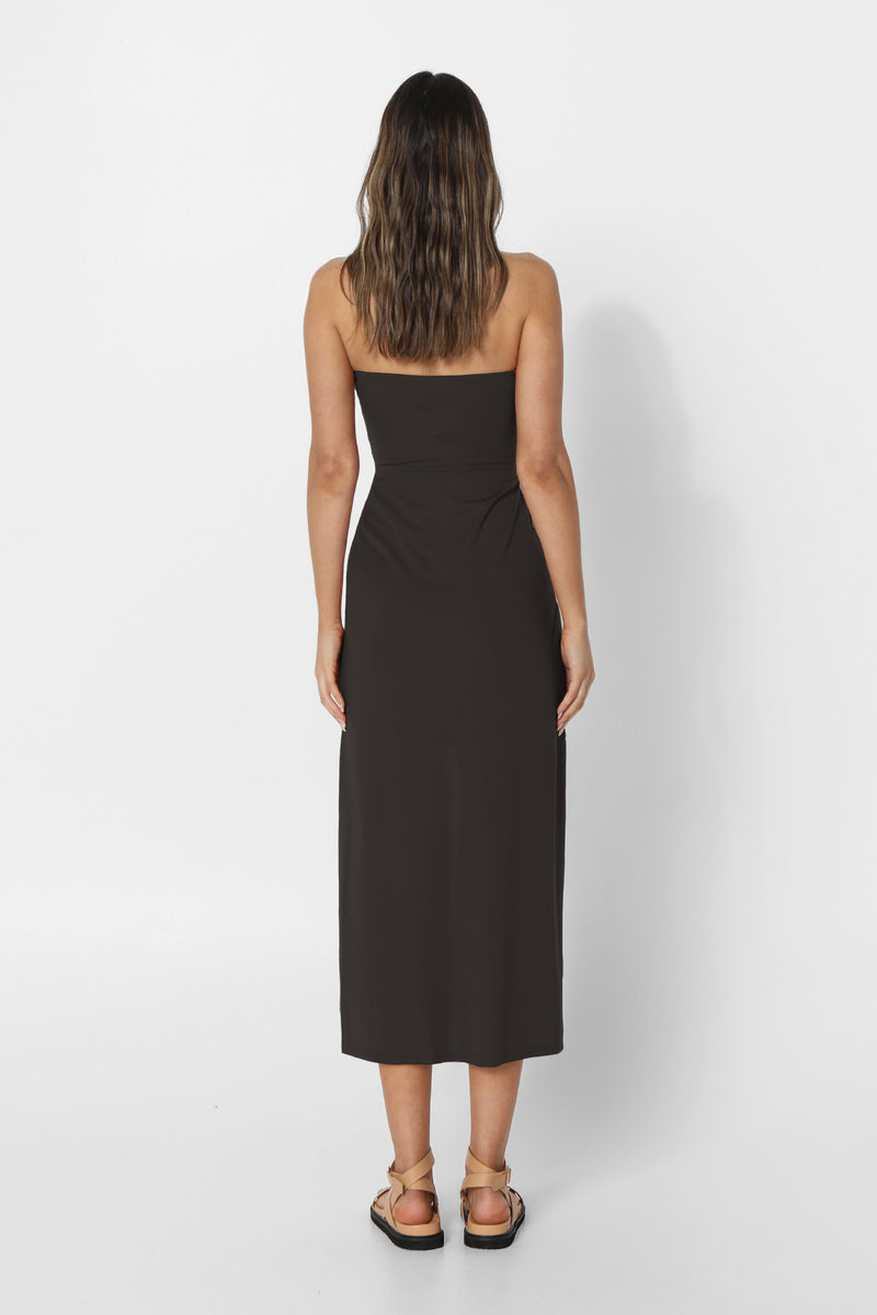 KAI MIDI DRESS - BLACK