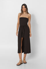KAI MIDI DRESS - BLACK