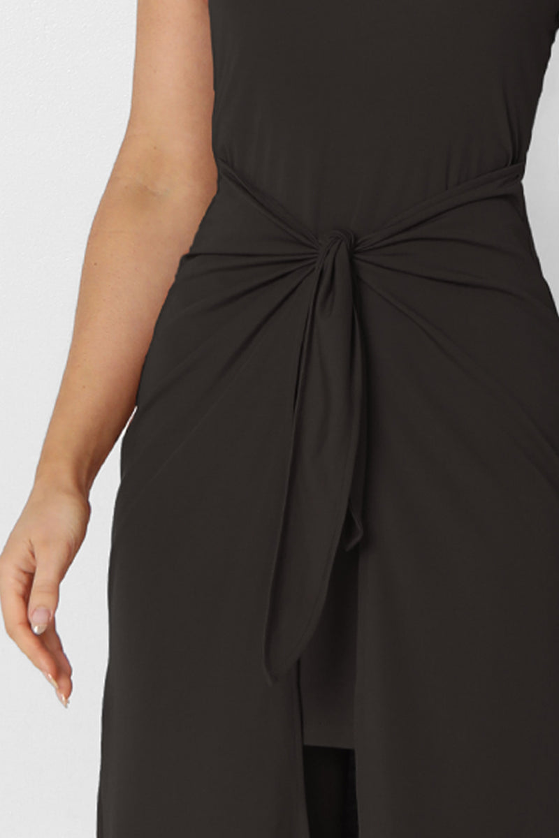 KAI MIDI DRESS - BLACK