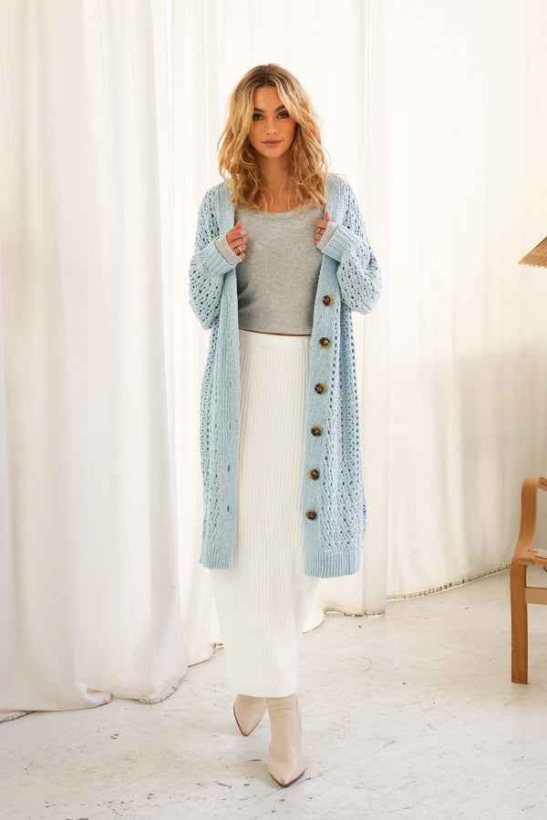 KARTIA CARDIGAN - BLUE
