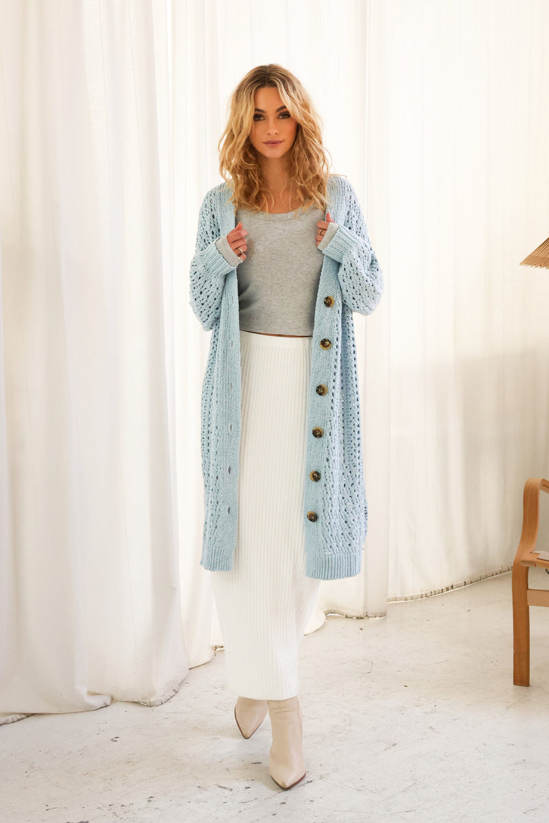 KARTIA CARDIGAN - BLUE