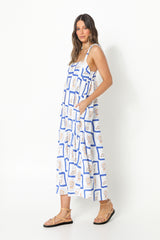 KATIE MAXI DRESS - SHELL PRINT